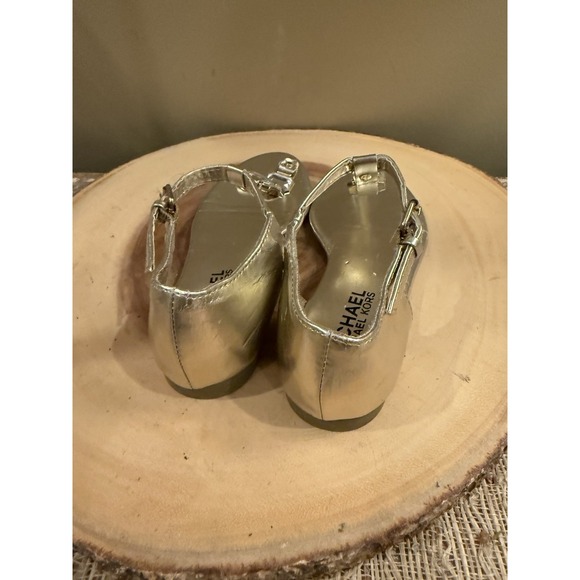 Michael Kors Girls Demi Emila‎ Gold Jeweled Sandals - Picture 7 of 9